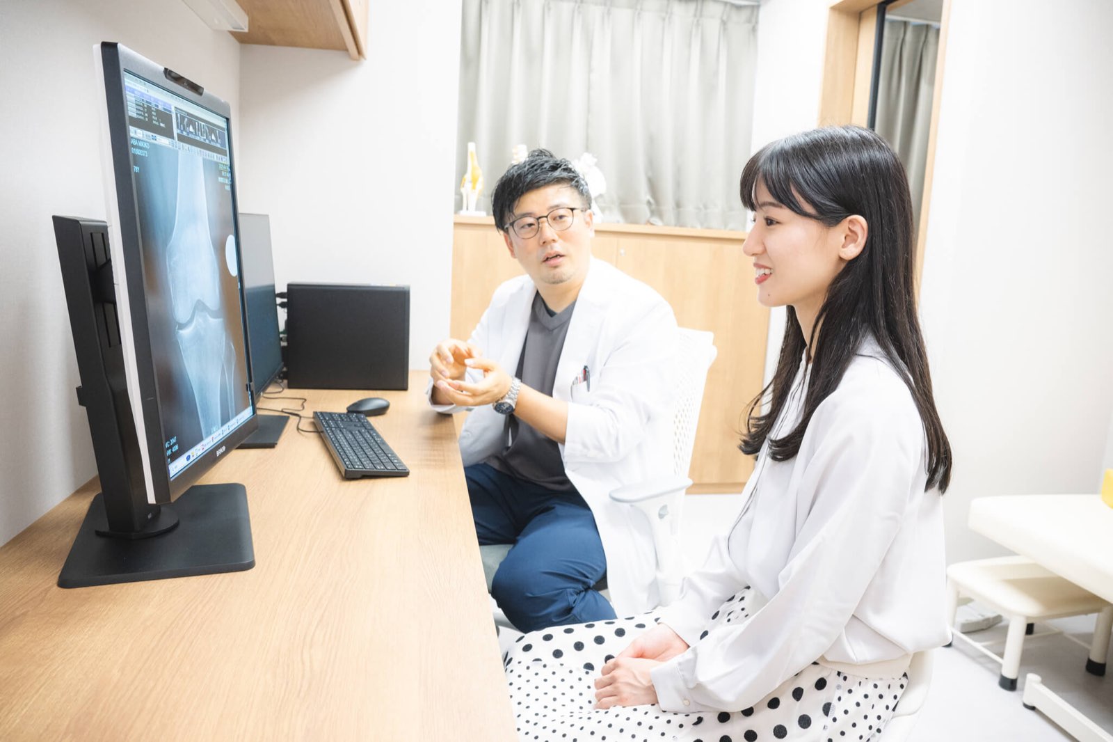 医師による説明のようす